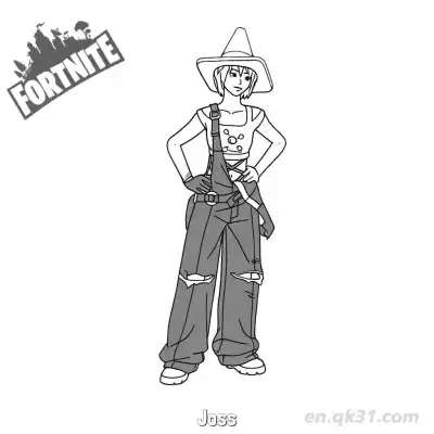 Free printable Joss 03 Coloring Page - Free PDF Printable Fortnite Coloring Sheets coloring page